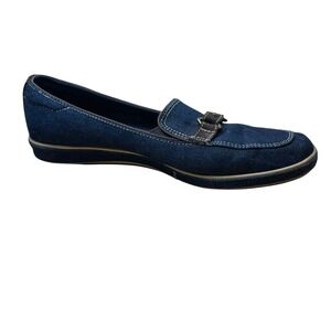 Grasshoppers Denim Loafers Blue Jean Comfort Slip On Flats Size 9M